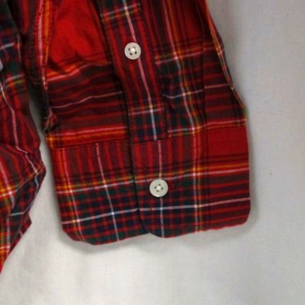 Place Family Holiday Plaid Dad's Shirt NWT - Picture 3 of 6
